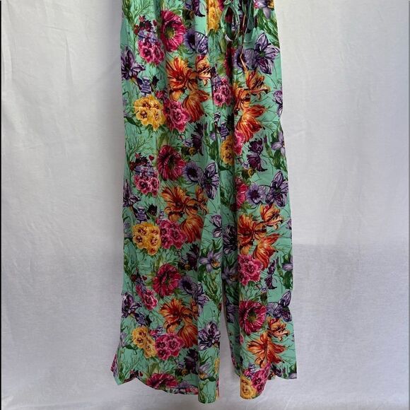 Mint Floral Jumpsuit - Picture 7 of 10